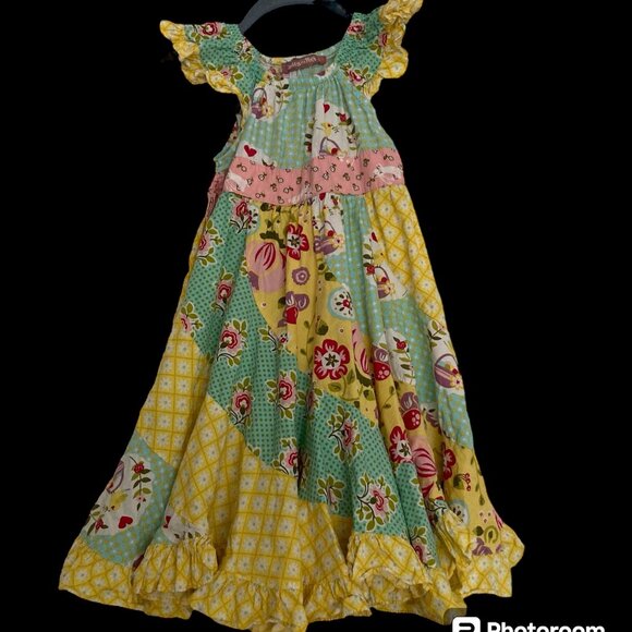 Jelly The Pug Spring Easter Girls Twirl Dress Size 5 Adorable - Picture 1 of 10